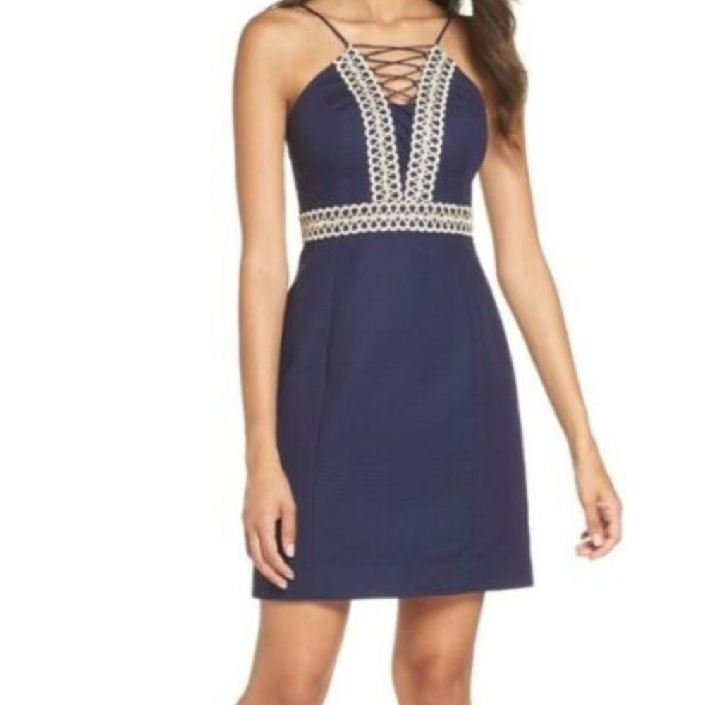 NWT Lilly Pulitzer Trista Shift True Navy Size 2